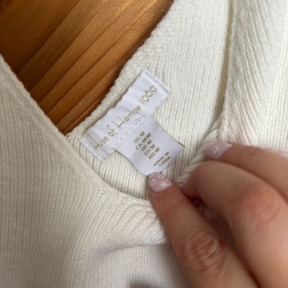 House of Harlow 1960 White Knit Tank Top Size Medium - Picture 2 of 4
